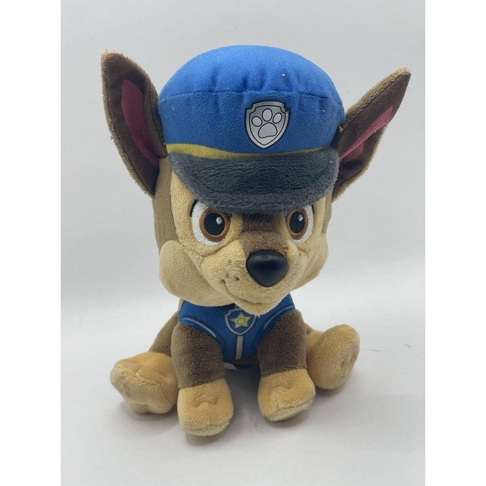 Paw Patrol Chase 7.5" Stuffed Plush Bin 1
